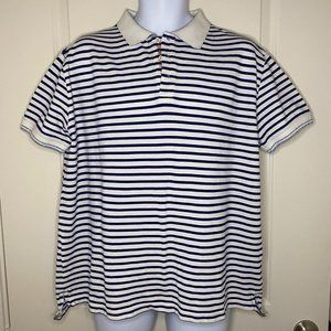 Robert Graham Striped Polo Shirt Size XL
